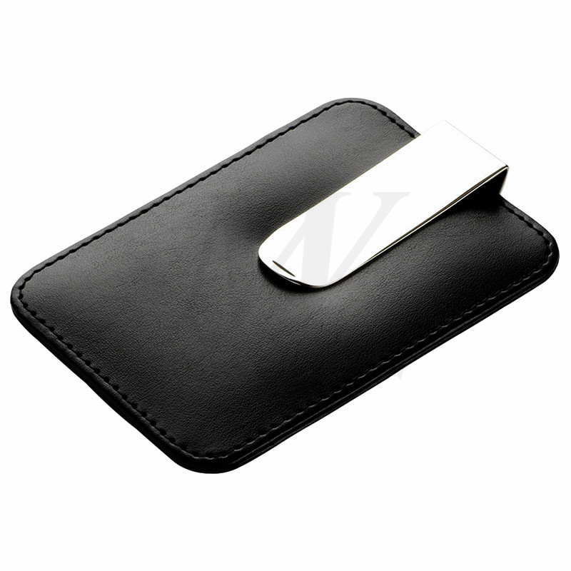 กระเป๋าใส่บัตรเครดิต PU / โลหะพร้อมคลิปเงิน _B86399