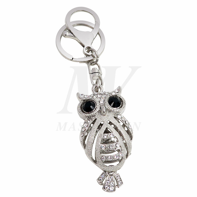 OWL พวงกุญแจโลหะพร้อม Crystals_KC17-014
